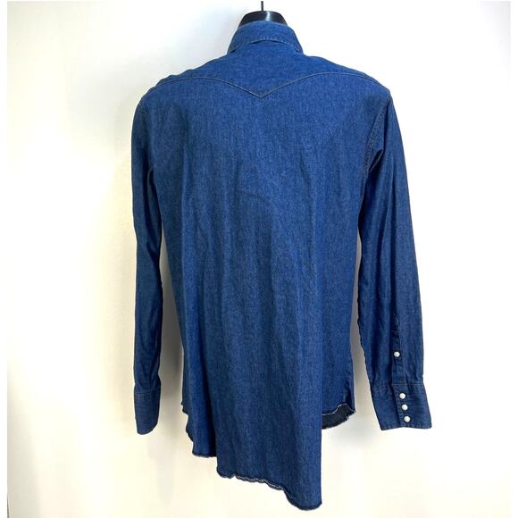 Vintage Roebucks Denim Pearl Snap Shirt - Picture 9 of 9